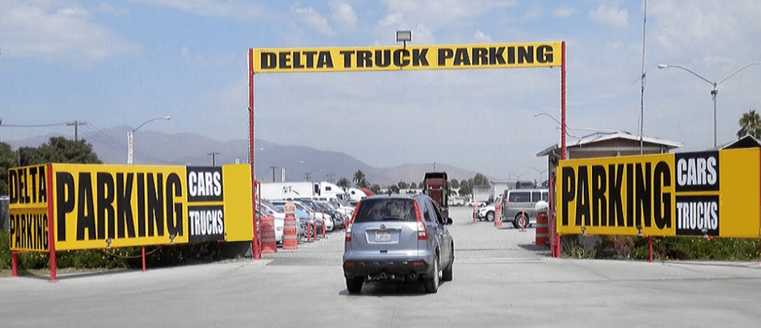 Parking near Tijuana Airport CBX bridge in Otay Mesa